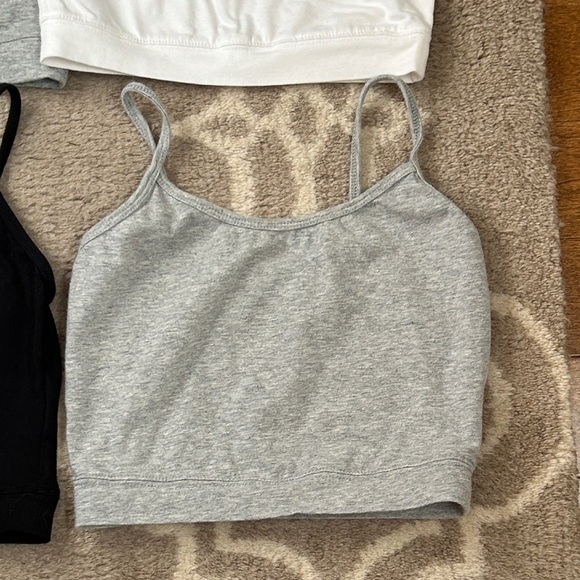 Women's Gray, White, and Black Camisole Tops, size M - Picture 3 of 9